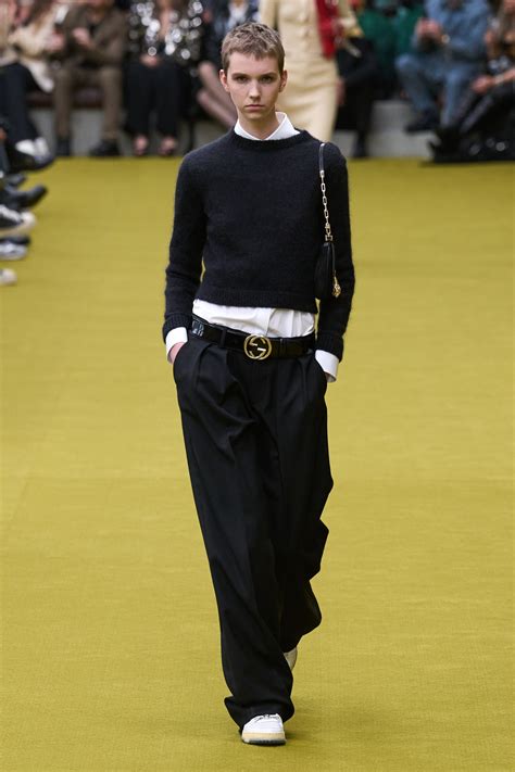 celebrity gucci belt|3 Gucci Belt Outfit Ideas As Seen at the Fall 2023 Runway Show.